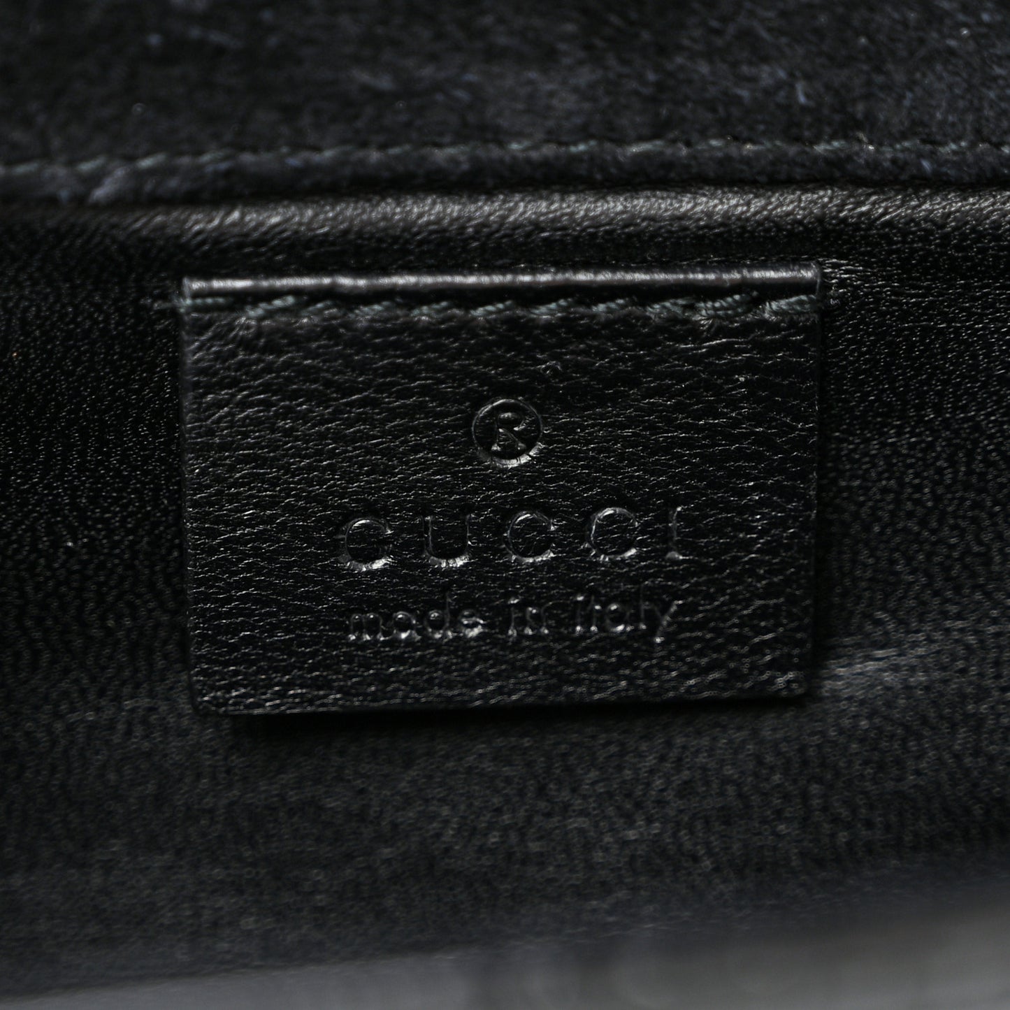 Patent Microguccissima Small Broadway Clutch Black