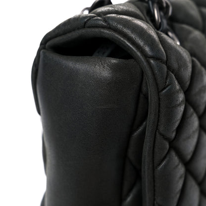 Chanel Iridescent Calfskin Quilted Small New Bubble Flap Anthracite 19 of 21