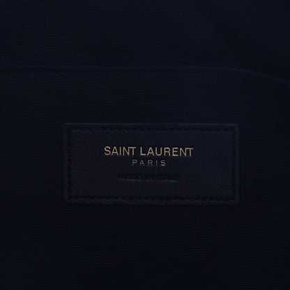 Saint Laurent Calfskin Matelasse Chevron Monogram Document Holder Amaranto 6 of 10