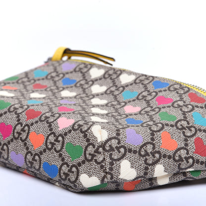 Gucci Soft GG Supreme Monogram Hearts Web Childrens Belt Bag Beige Ebony Multicolor Freesia 7 of 10