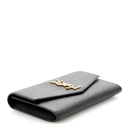 Saint Laurent Grain De Poudre Uptown Chain Wallet Black 4 of 12