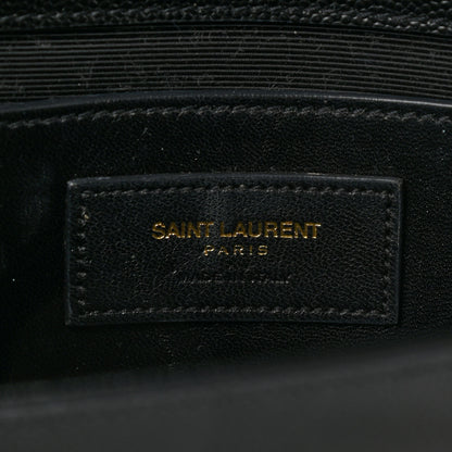 Saint Laurent Grain De Poudre Monogram Cassandre Clutch Black 6 of 8