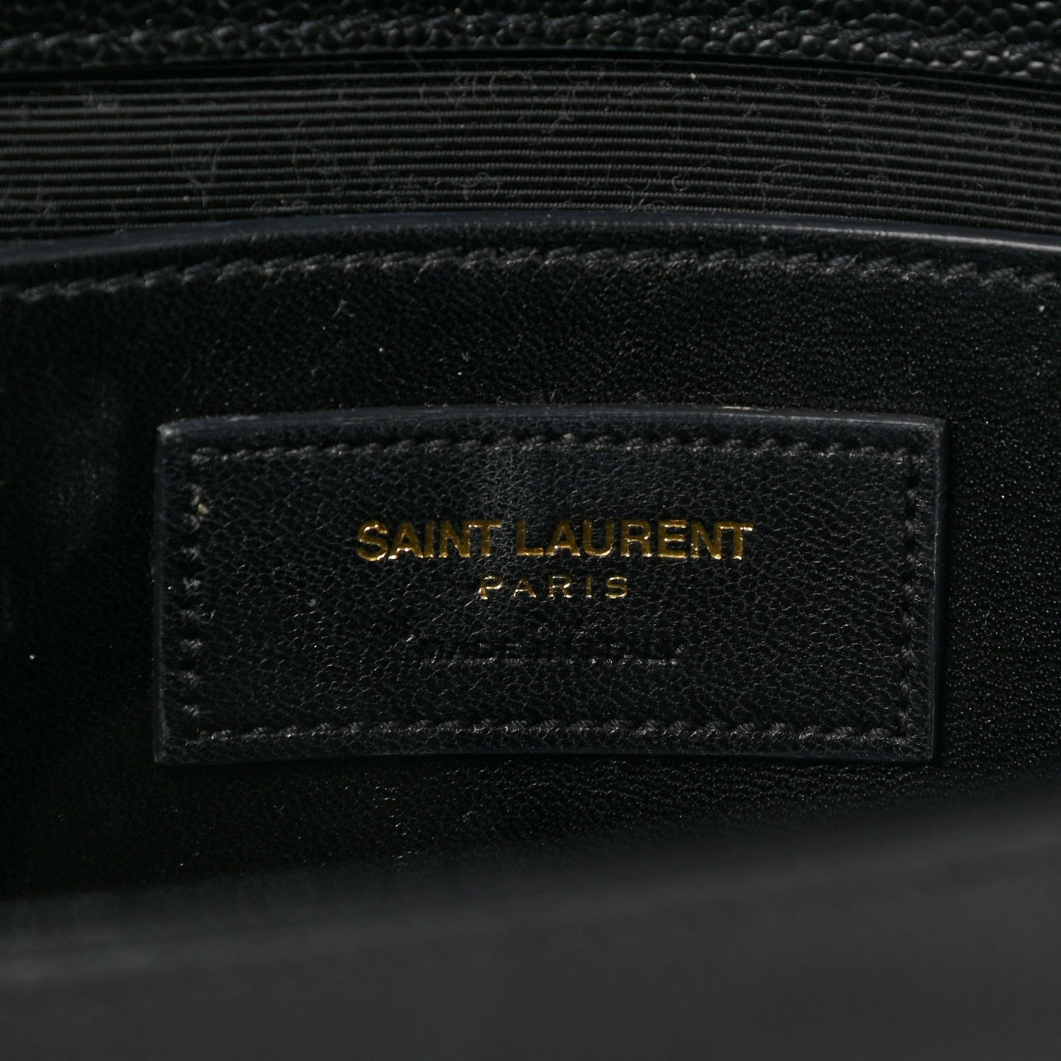 Saint Laurent Grain De Poudre Monogram Cassandre Clutch Black 6 of 8