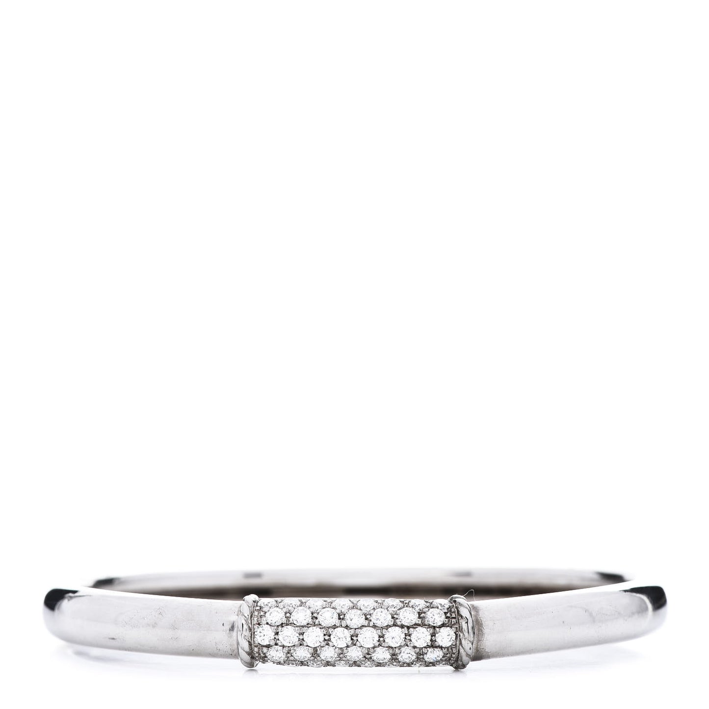 18K White Gold Diamond Philippine Bangle Bracelet