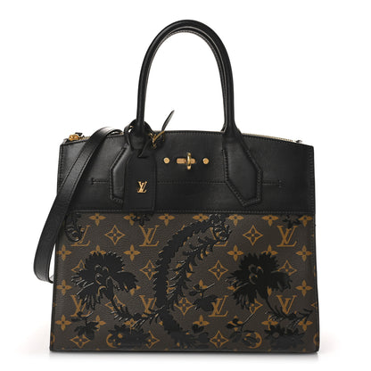 Louis Vuitton Calfskin Monogram Blossom City Steamer MM 1 of 9