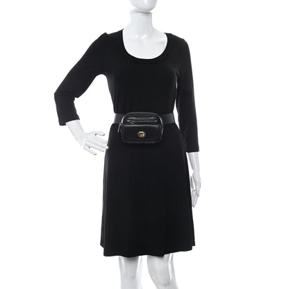 Gucci Fluffy Calfskin Morpheus Belt Bag 80 32 Black 2 of 10