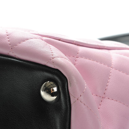Chanel Calfskin Quilted Large Cambon Tote Pink Black 13 of 13