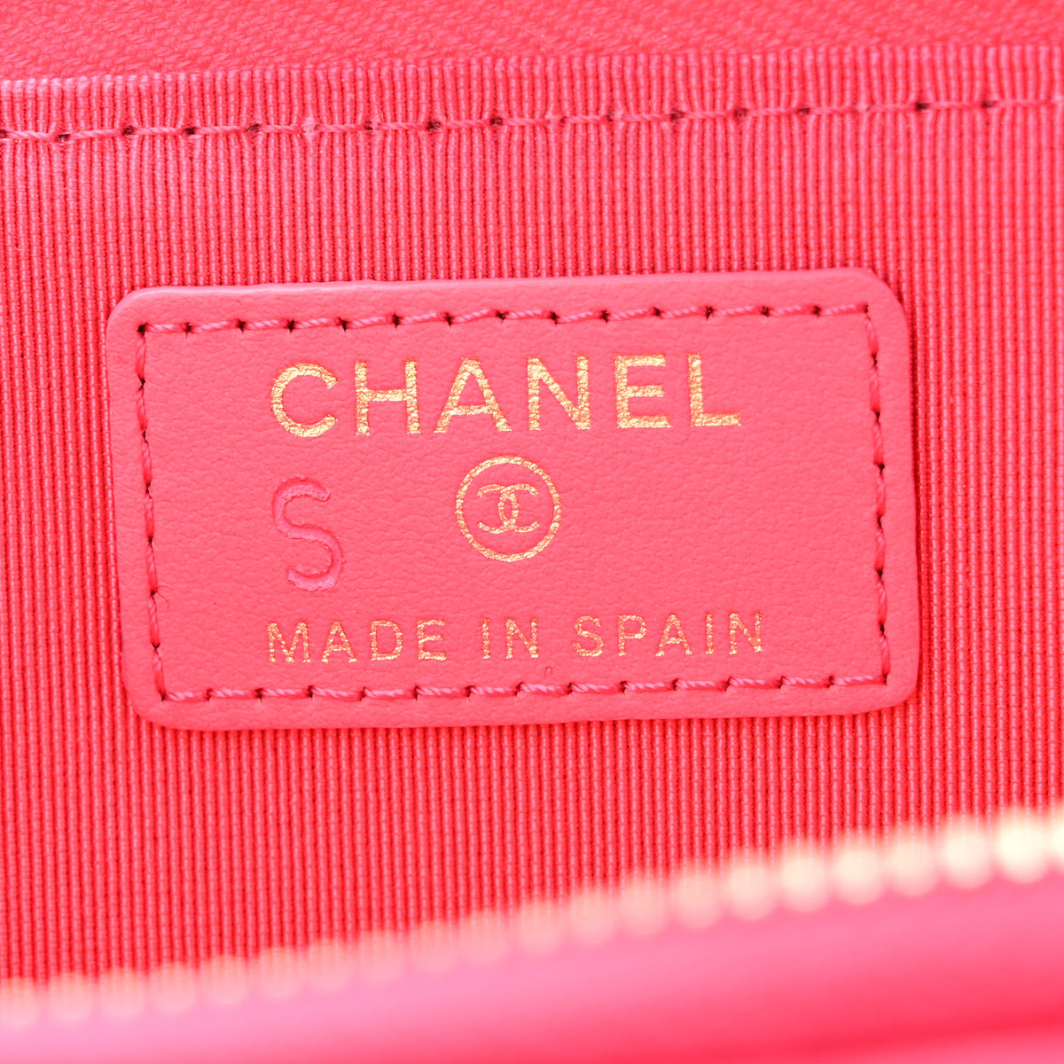 Patent Quilted Key Holder Case Pink
