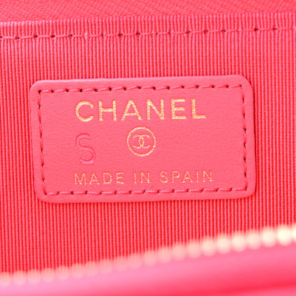 Chanel Patent Quilted Key Holder Case Pink 6 of 10