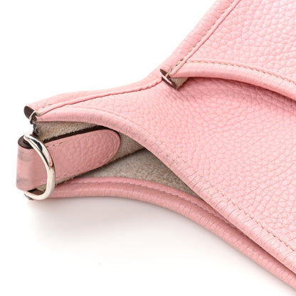 Hermes Taurillon Clemence Evelyne III PM Rose Sakura 13 of 19