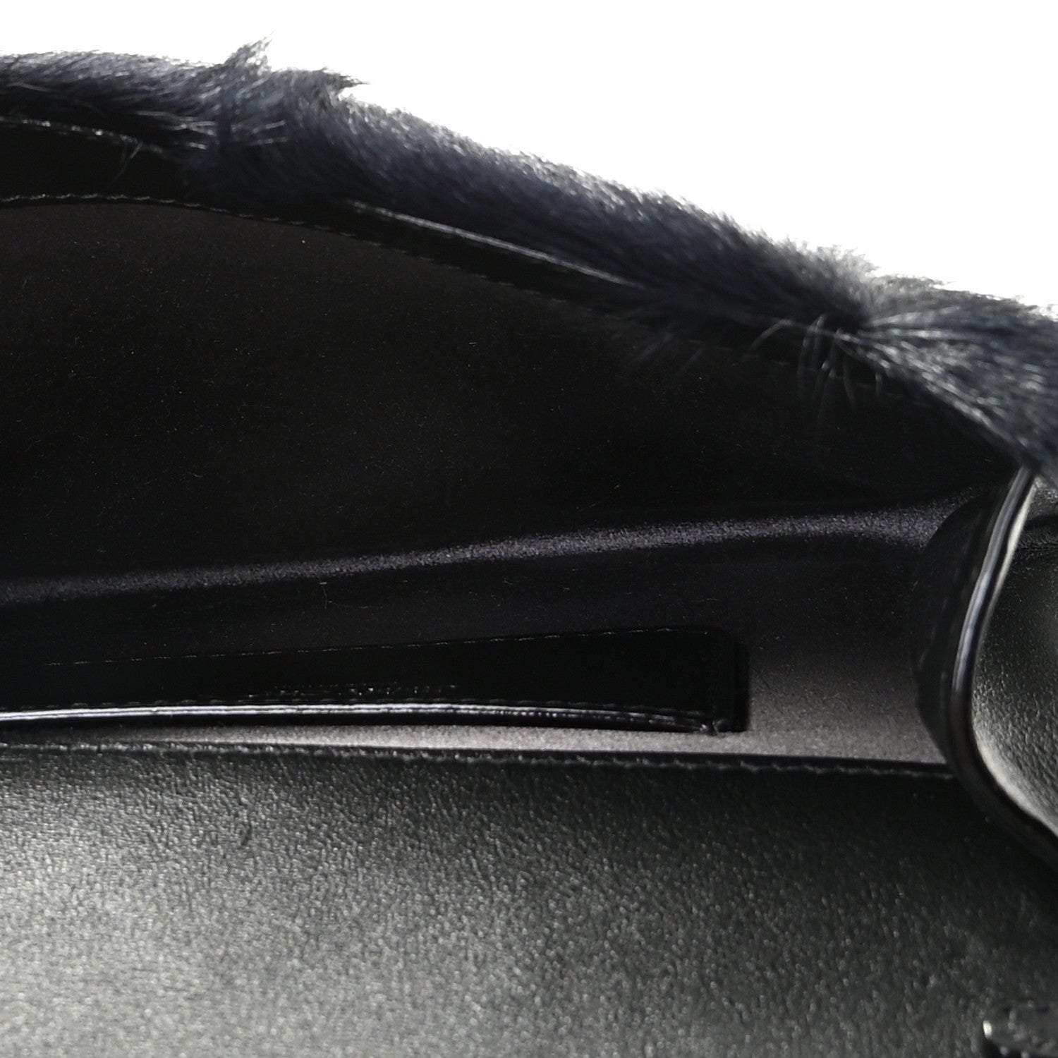 Jimmy Choo Faux Mink Varenne Chain Clutch Navy 7 of 8