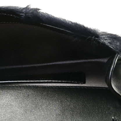 Jimmy Choo Faux Mink Varenne Chain Clutch Navy 7 of 8