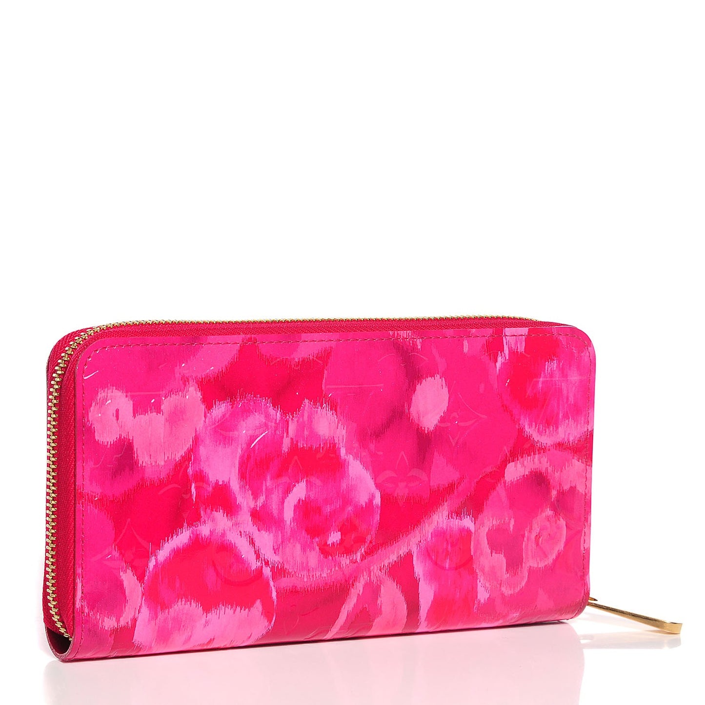Vernis Ikat Zippy Wallet Rose Indien