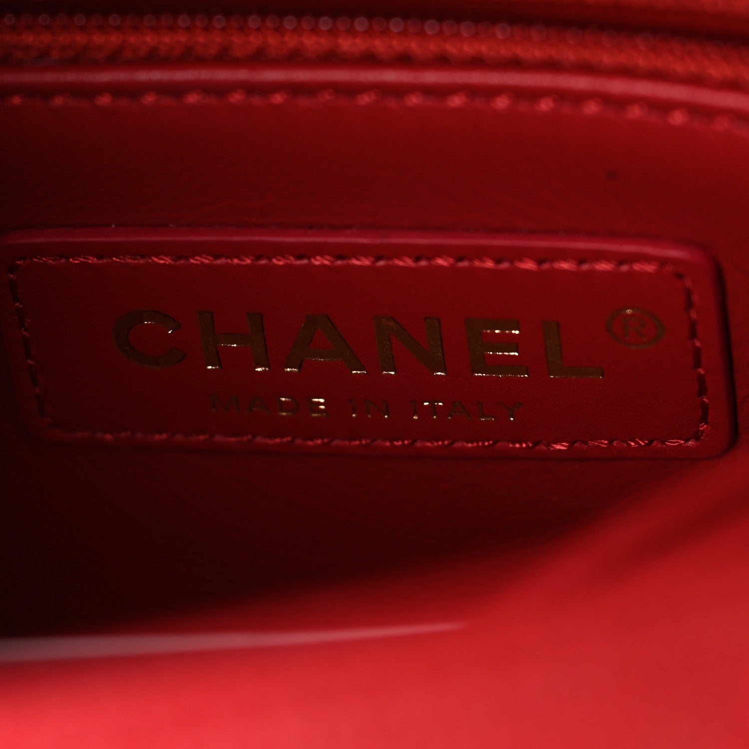 Chanel Caviar Lizard Embossed Quilted Extra Mini Coco Handle Flap Red 6 of 12