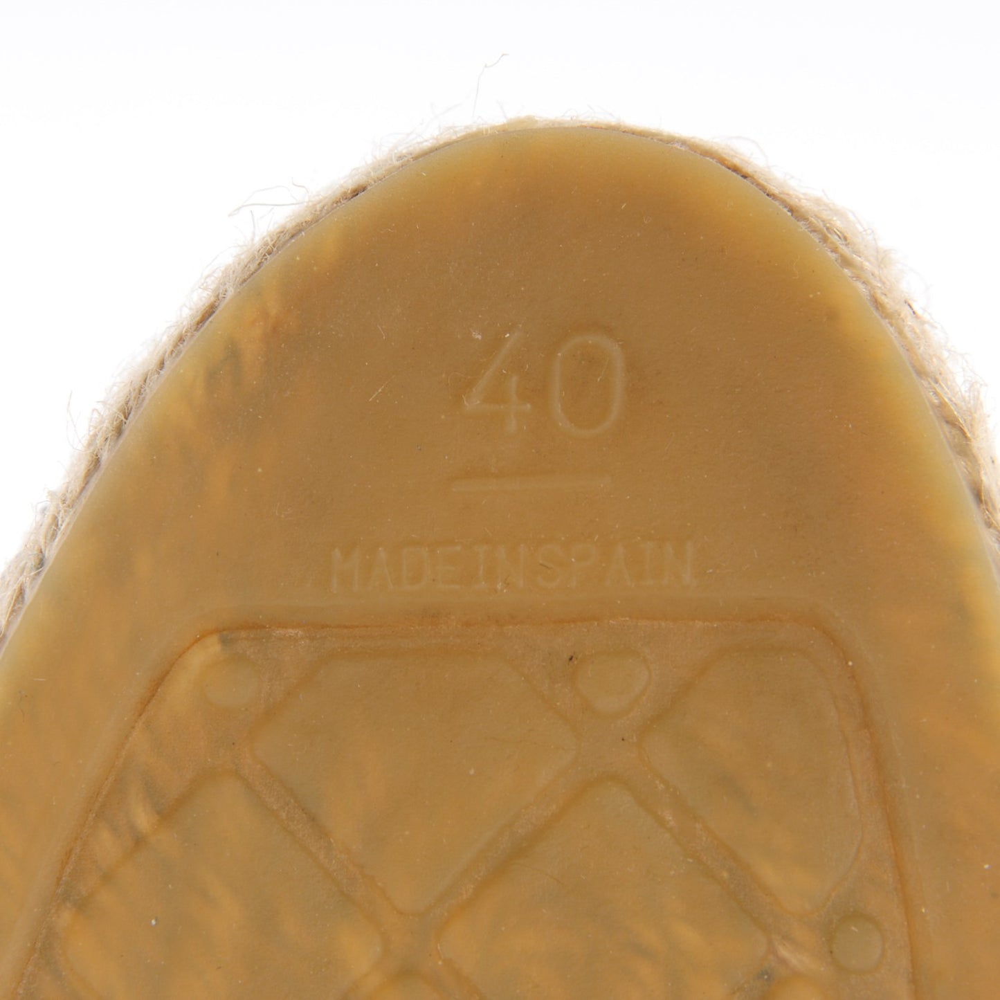 Toile Sequin CC Espadrilles 40 Beige Black