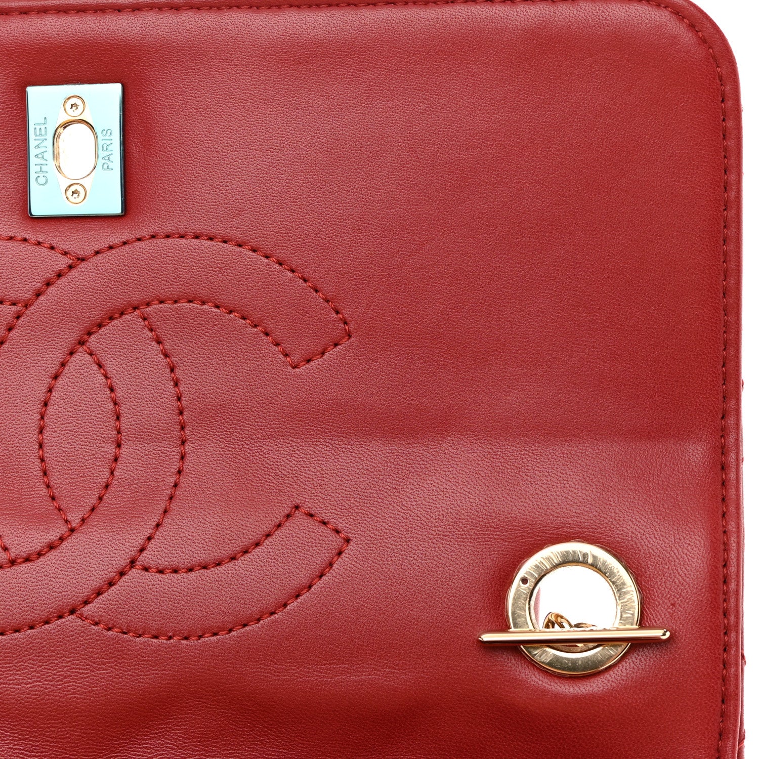Chanel Lambskin Quilted Small Trendy CC Flap Dual Handle Bag Red 11 of 17