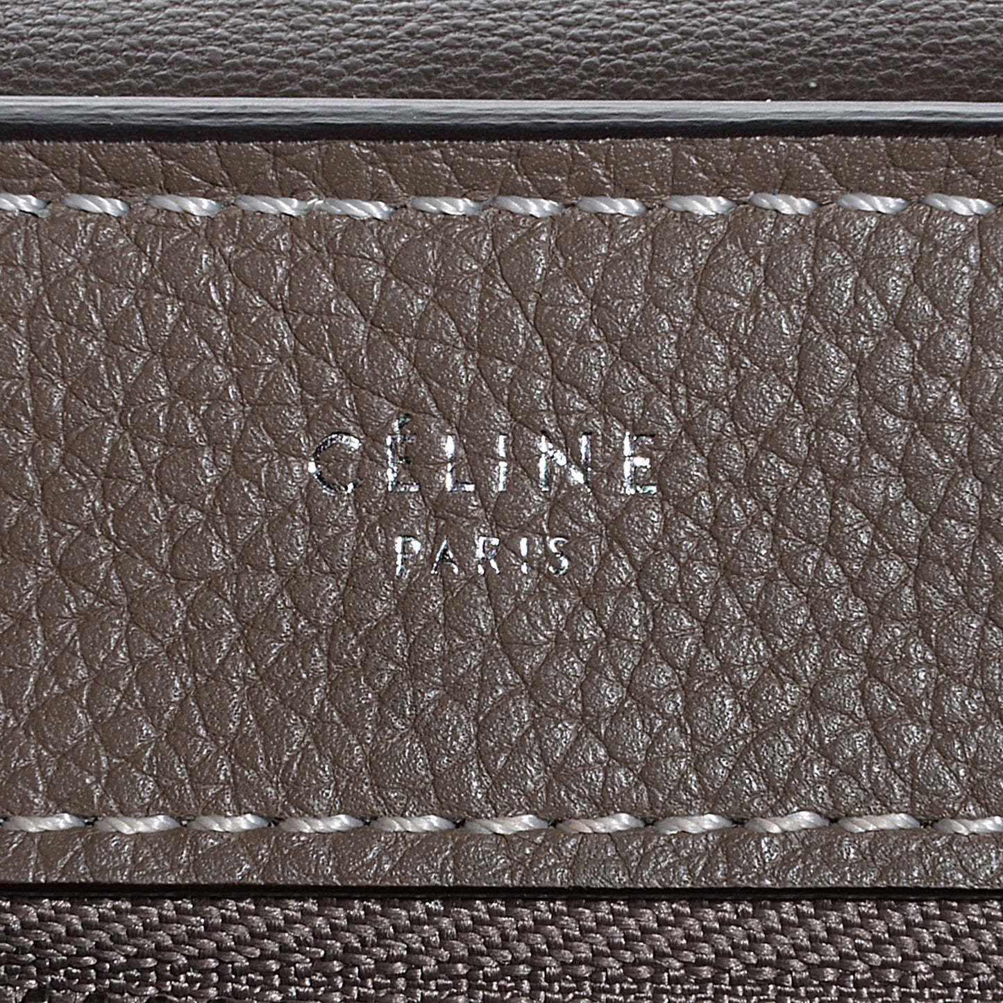 Drummed Calfskin Suede Medium Trapeze Souris
