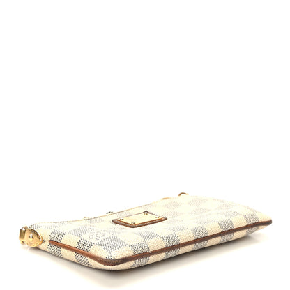 Louis Vuitton Damier Azur Pochette Milla MM 4 of 9