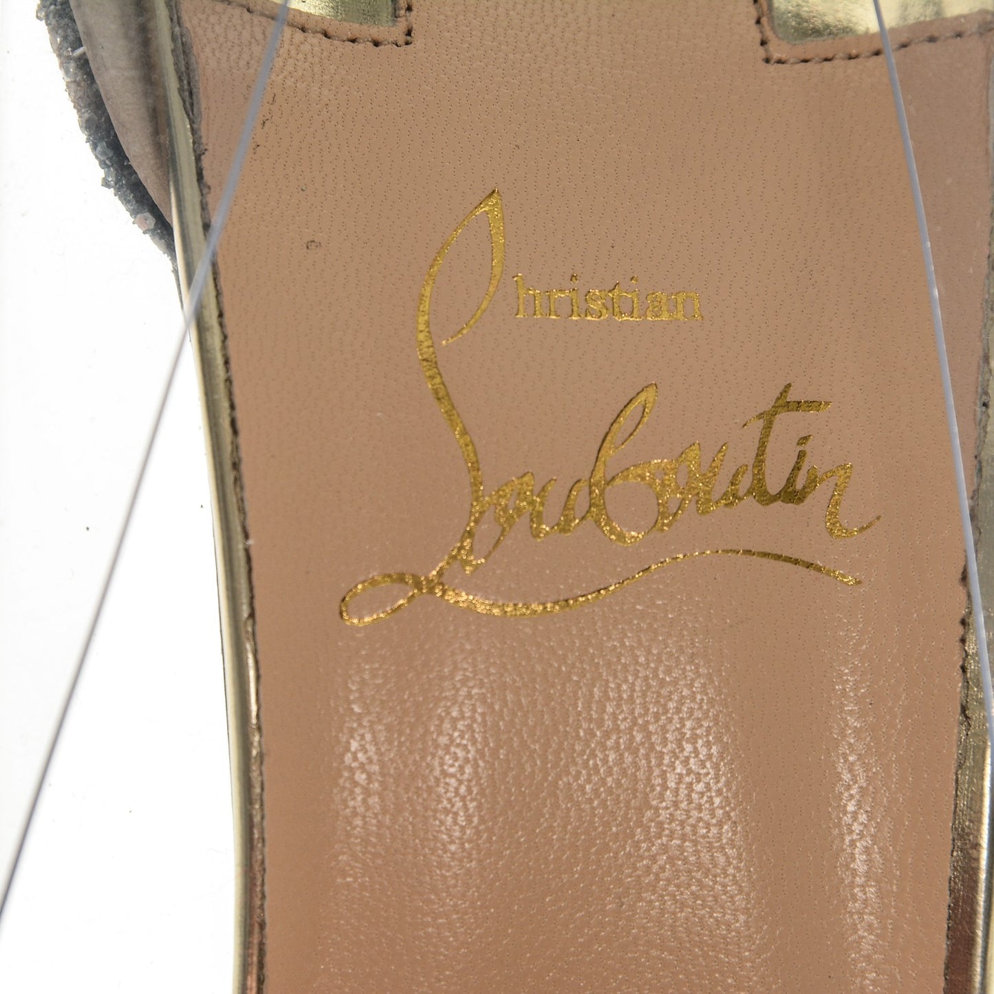 Debout Glitter Sirene 100 Pumps 40.5 Gold Transparent