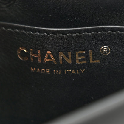 Chanel Calfskin Quilted Mini Nailed CC Flap Bag Black 6 of 11
