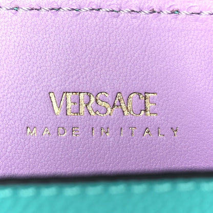 Versace Calfskin La Medusa Chain Crossbody Phone Pouch Turquoise 6 of 9