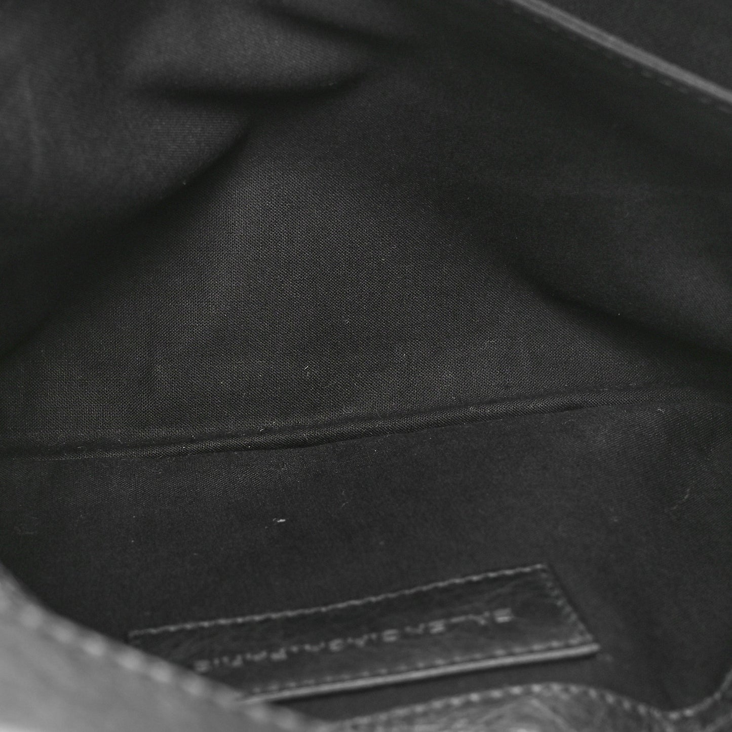 Agneau Giant Brogues Hardware Envelope Clutch Black