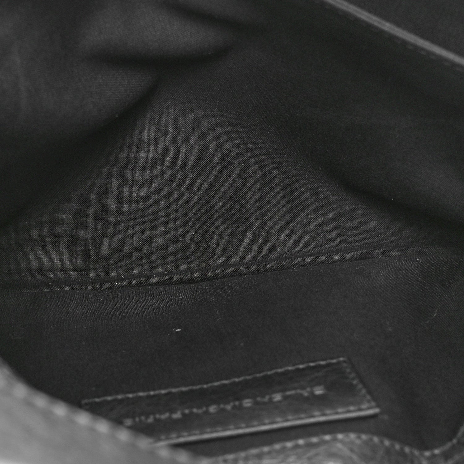 Balenciaga Agneau Giant Brogues Hardware Envelope Clutch Black 5 of 10