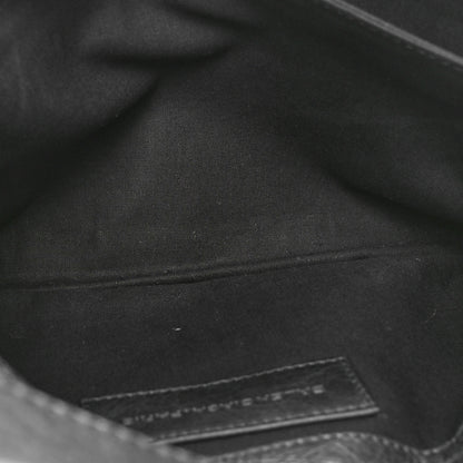 Balenciaga Agneau Giant Brogues Hardware Envelope Clutch Black 5 of 10