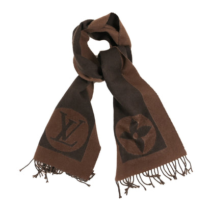 Louis Vuitton Lambswool Angora Cardiff Scarf Brown 1 of 3