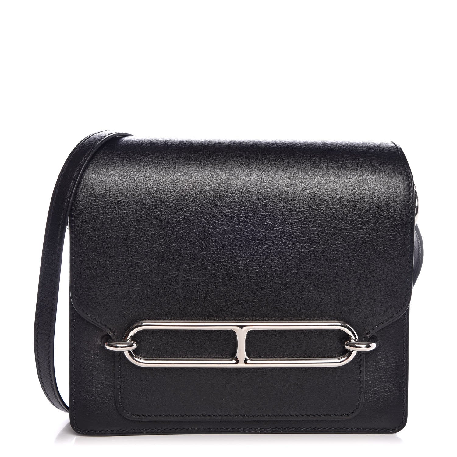 Hermes Evergrain Mini Sac Roulis Black 2 of 13