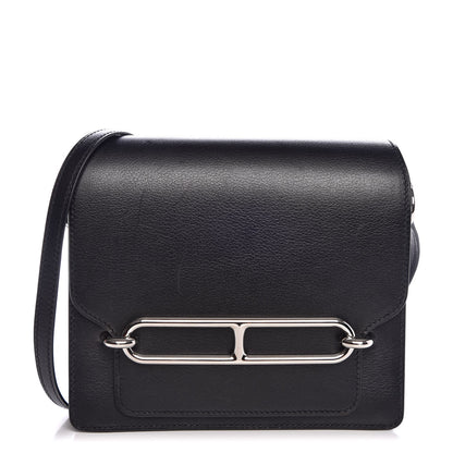 Hermes Evergrain Mini Sac Roulis Black 2 of 13