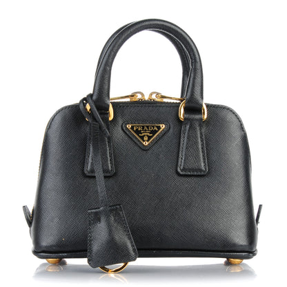 Prada Saffiano Lux Mini Promenade Tote Black 1 of 8