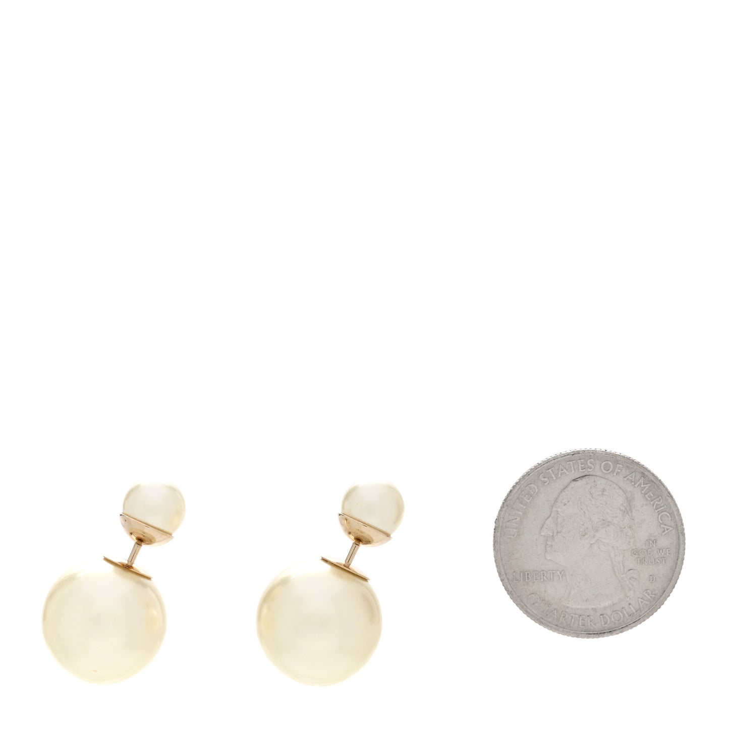 Pearl Mise En Dior Tribal Earrings Gold