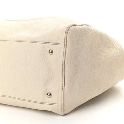 Gucci Pebbled Calfskin Large Soho Shoulder Bag Off White 11 of 11