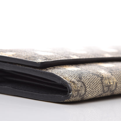Gucci GG Supreme Monogram Bees Continental Wallet Beige Oro Black 9 of 10