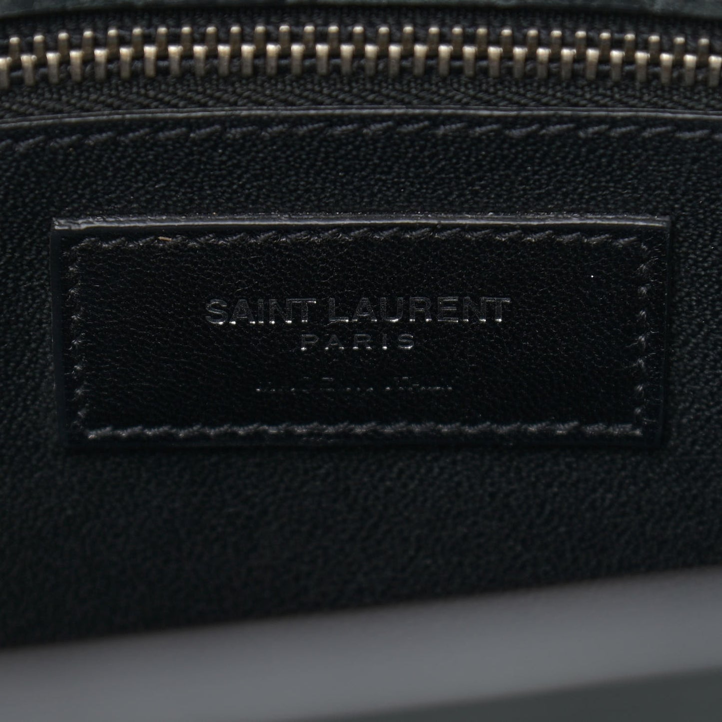 Calfskin Crocodile Embossed Small Sac de Jour Black