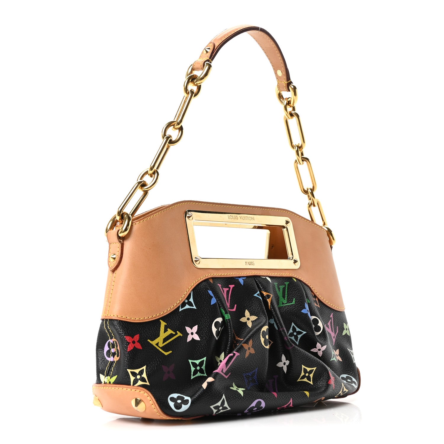 Louis Vuitton Monogram Multicolor Judy PM Black 3 of 9