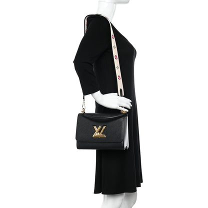 Louis Vuitton Epi Twist Top Handle Shoulder Bag MM Black 2 of 10