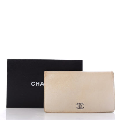 Chanel Caviar Sevruga Yen Wallet Beige 8 of 8