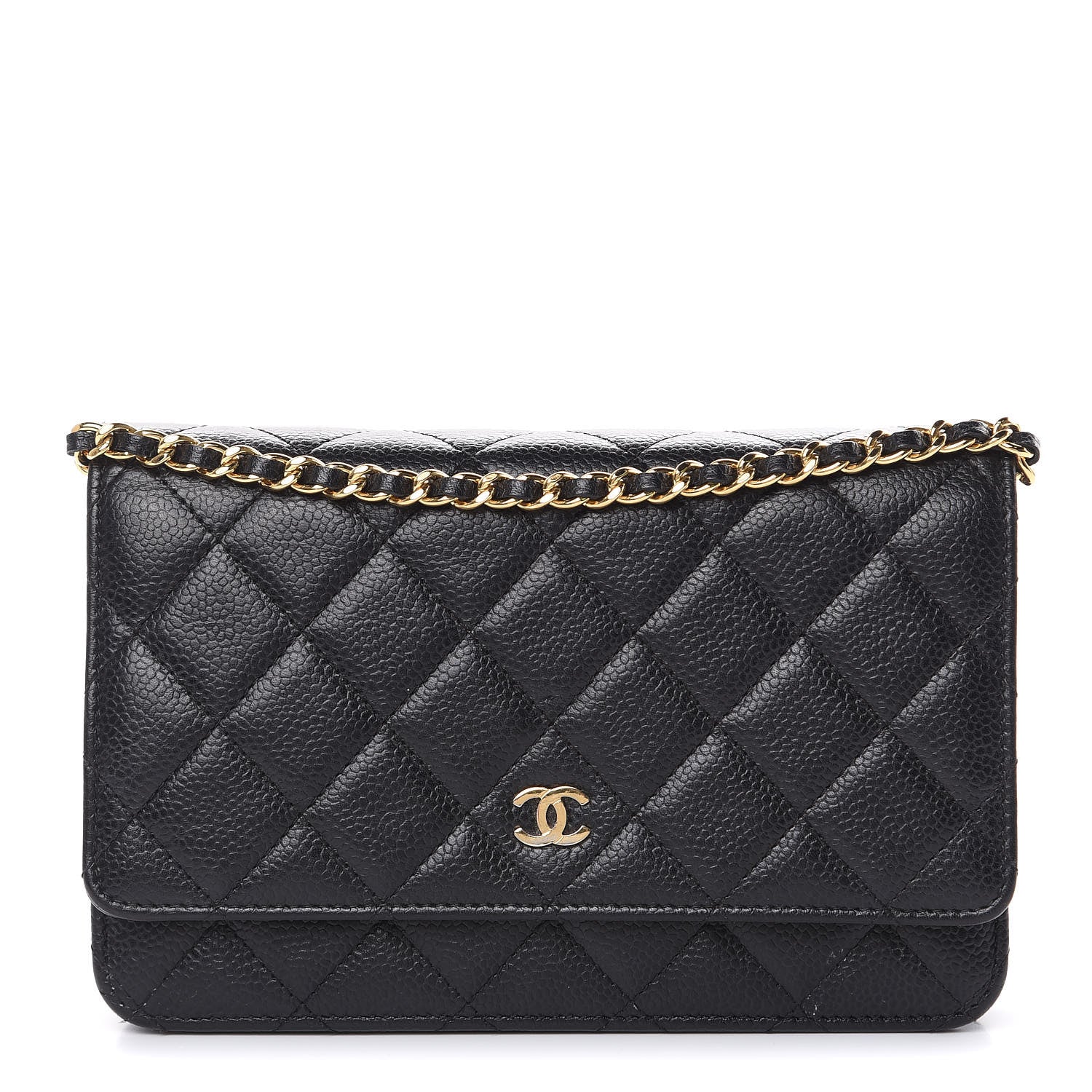 Chanel Caviar Quilted Wallet On Chain WOC Black 1 of 16
