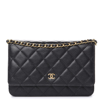Chanel Caviar Quilted Wallet On Chain WOC Black 1 of 16