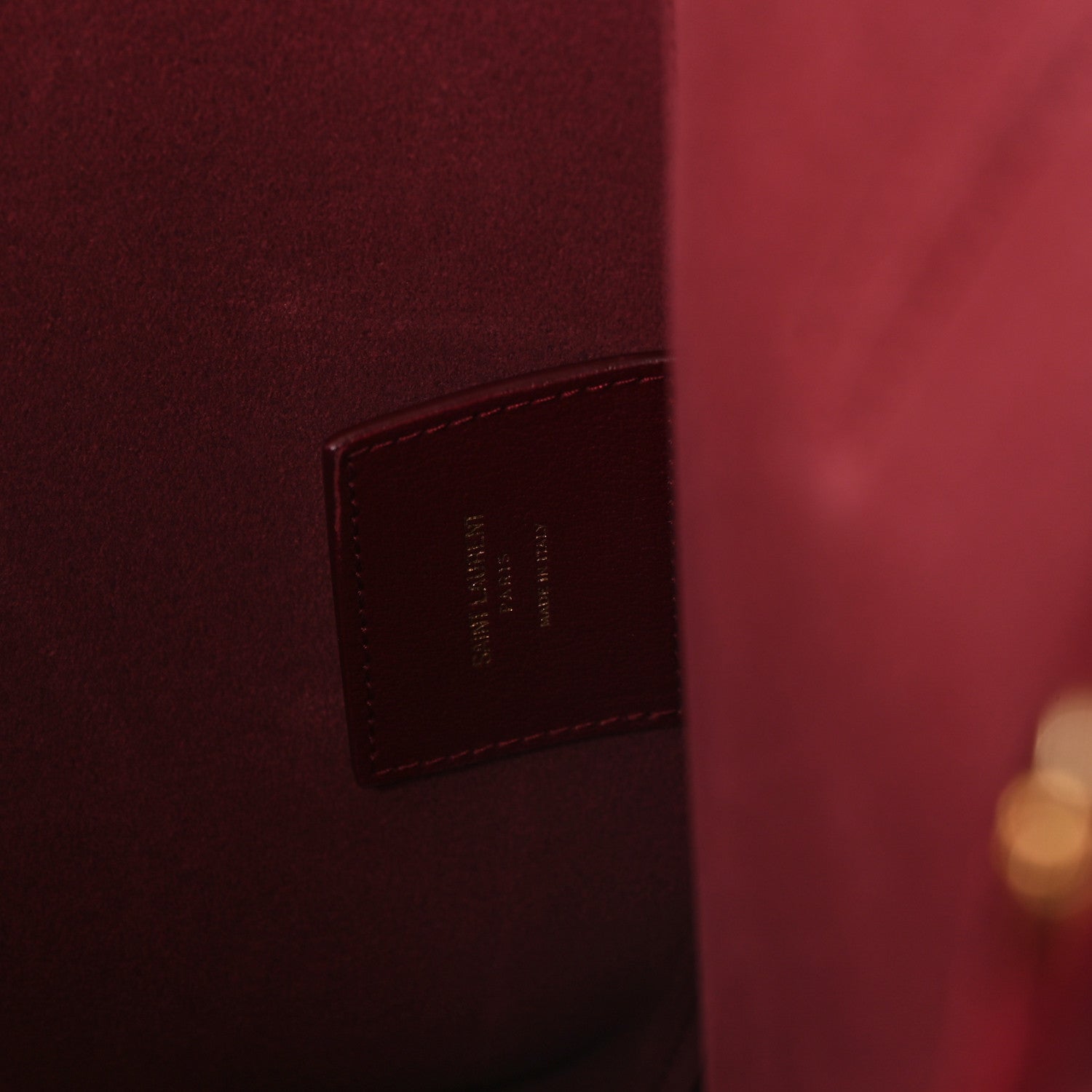 Saint Laurent Calfskin Medium Shopping Tote Bordeaux 6 of 11