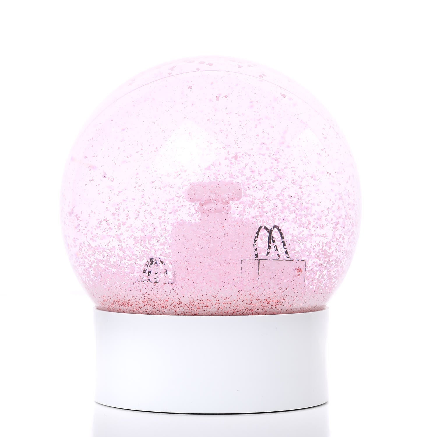Chanel Glass N°5 Perfume Bottle Snow Globe Pink 3 of 5