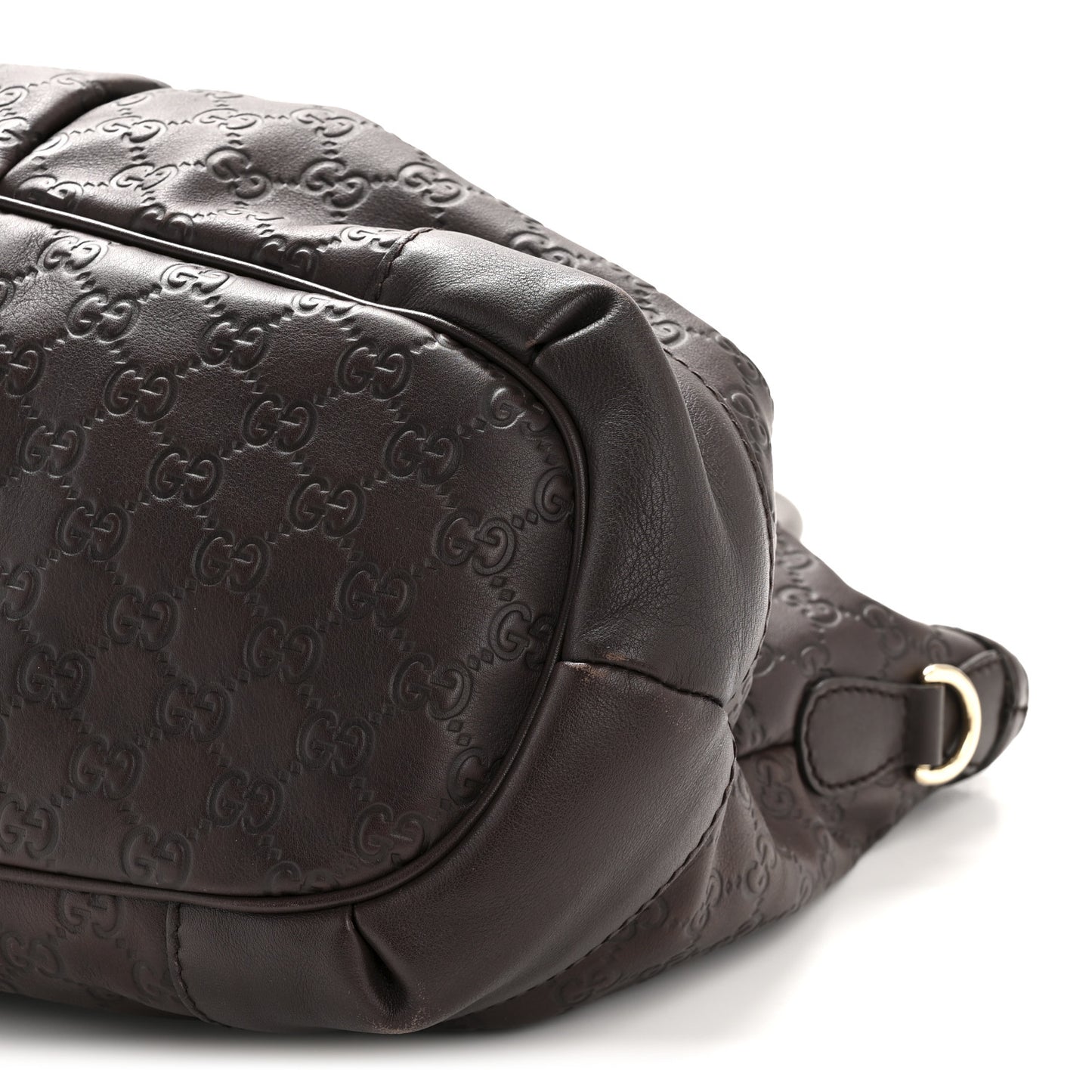 Guccissima Large Sukey Top Handle Bag Chocolate