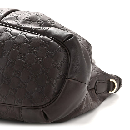 Gucci Guccissima Large Sukey Top Handle Bag Chocolate 10 of 13