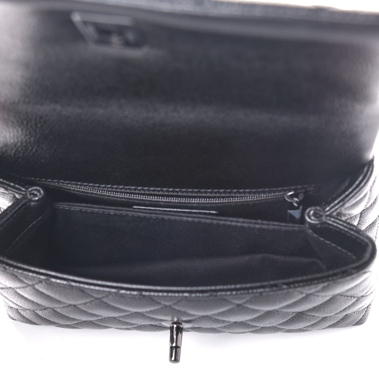Chanel Caviar Quilted Mini Coco Handle Flap So Black 7 of 9