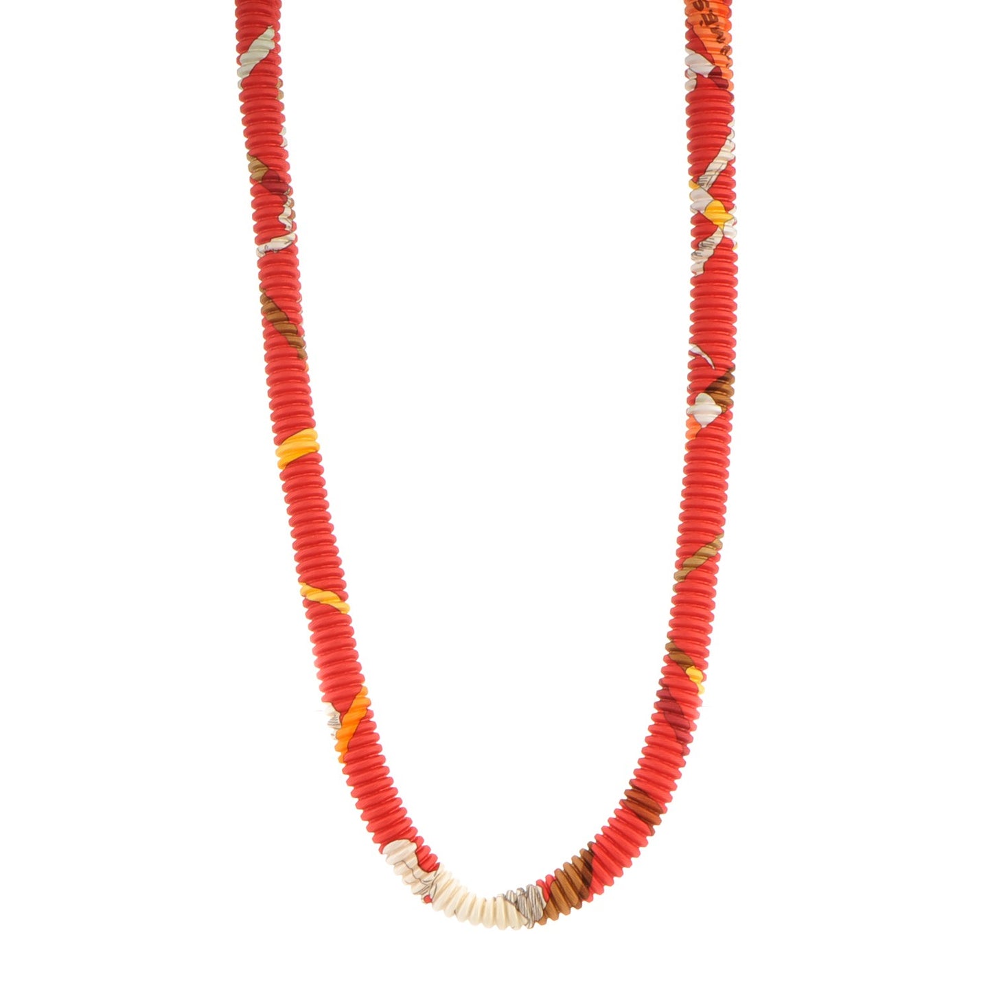 Silk Collier Plisse En Soie Petit H Pleated Necklace