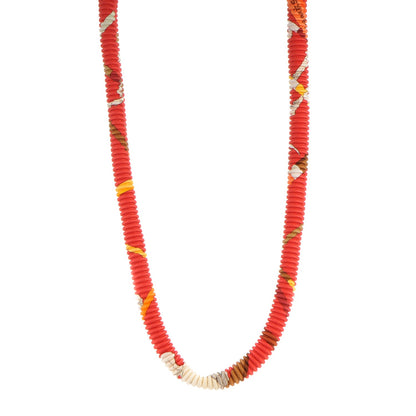 Hermes Silk Collier Plisse En Soie Petit H Pleated Necklace 1 of 5