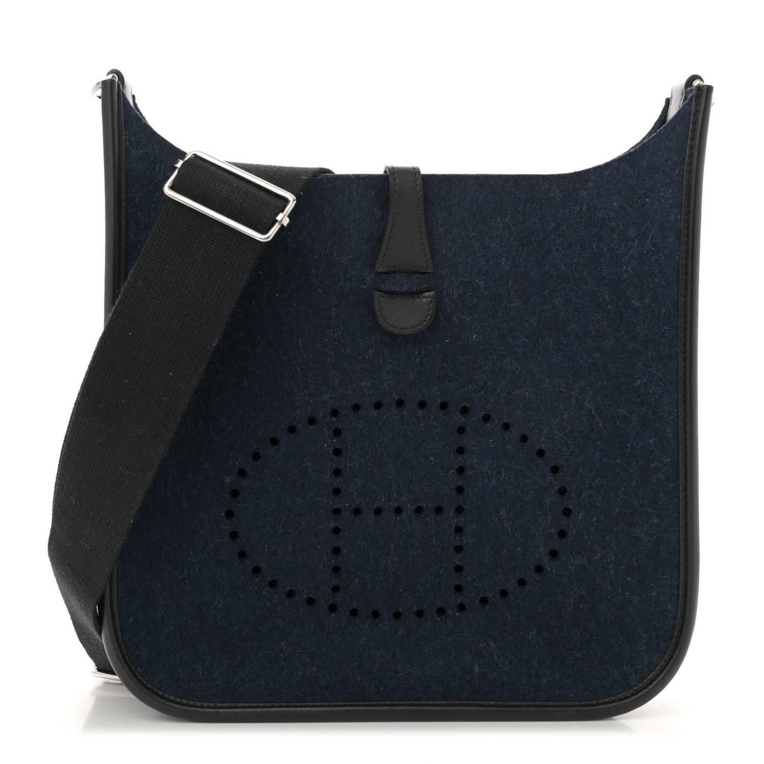Hermes Swift Sangle Wooly Evelyne PM Bleu Nuit Black 1 of 10