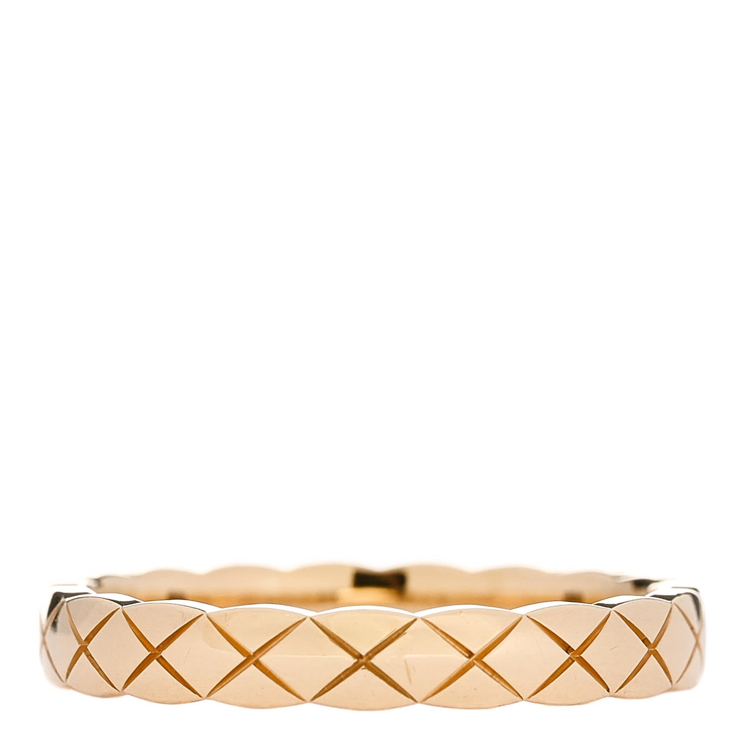 Chanel 18K Yellow Gold Mini Coco Crush Ring 57 8 3 of 5